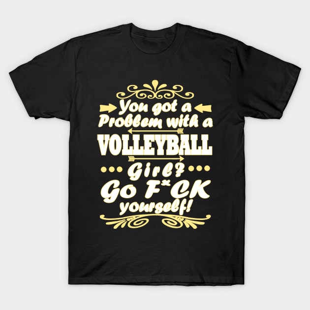 Volleyball Girls Girlspower Gift T-Shirt by FindYourFavouriteDesign